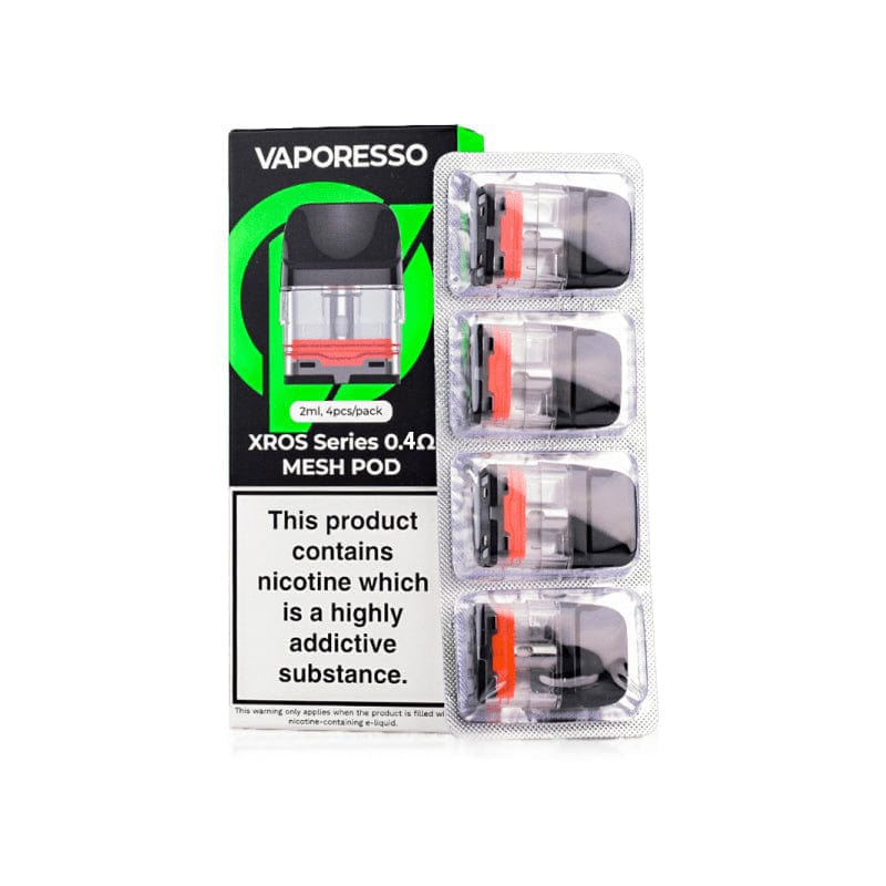 Vaporesso XROS Series Replacement Pods 4-Pack (CRC) 0.4ohm (30W) Replacement Pods