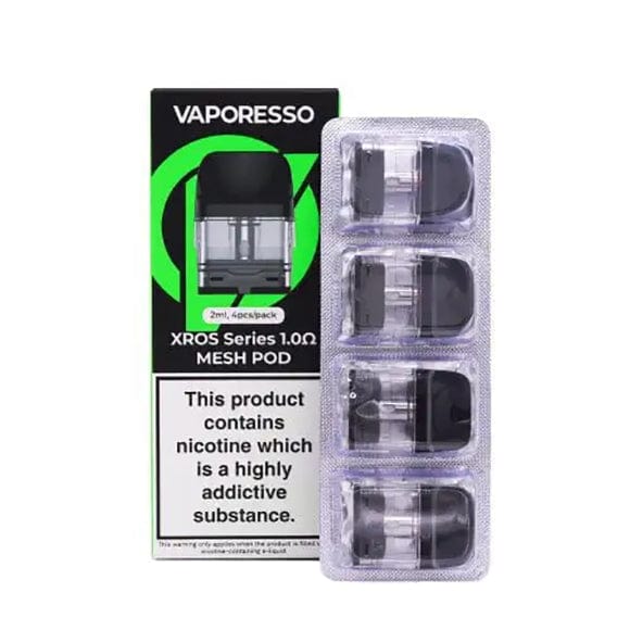 Vaporesso XROS Series Replacement Pods 4-Pack (CRC) 1.0ohm (12W) Replacement Pods