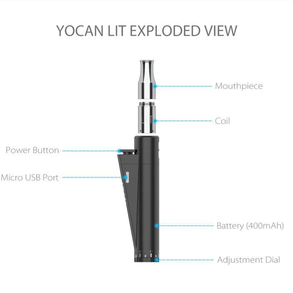 Yocan | Lit Vaporizer Kit - Herbal | Wax | Dab Pen | All Day Vapes Yocan | Lit Vaporizer Kit - Herbal | Wax | Dab Pen | All Day Vapes