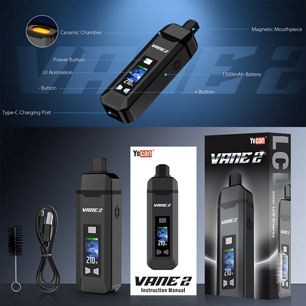 Yocan Vane 2 Dry Herb Kit Black Herbal