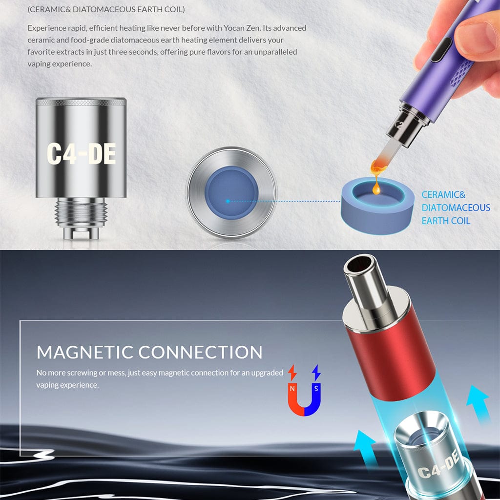 Yocan | Zen Concentrate Vaporizer Kit - Herbal | Wax | All Day Vapes Yocan | Zen Concentrate Vaporizer Kit - Herbal | Wax | All Day Vapes