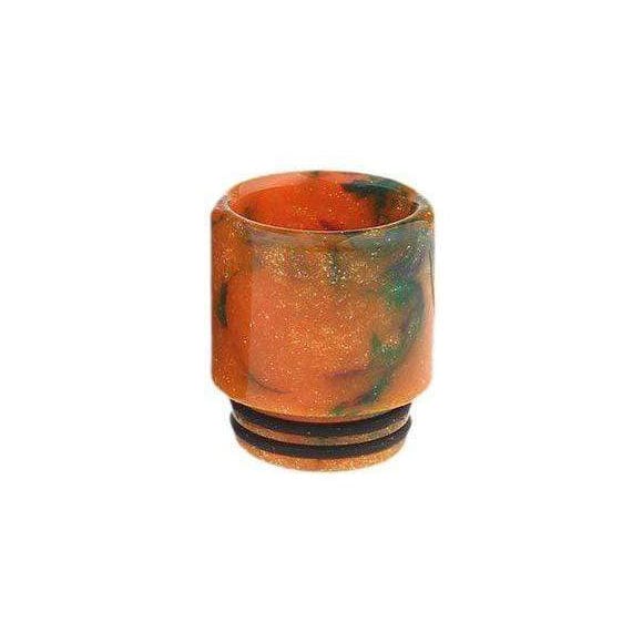 810 Fancy Resin Swirl Tips Orange Mix Drip Tips