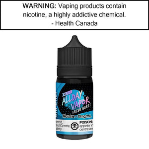 ALLDAY VAPOR NIC SALT 30ML FRESH BURST / 10MG Salt Based E-Liquids