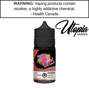 ALLDAY VAPOR NIC SALT 30ML HAKA PUNCH / 10MG Salt Based E-Liquids