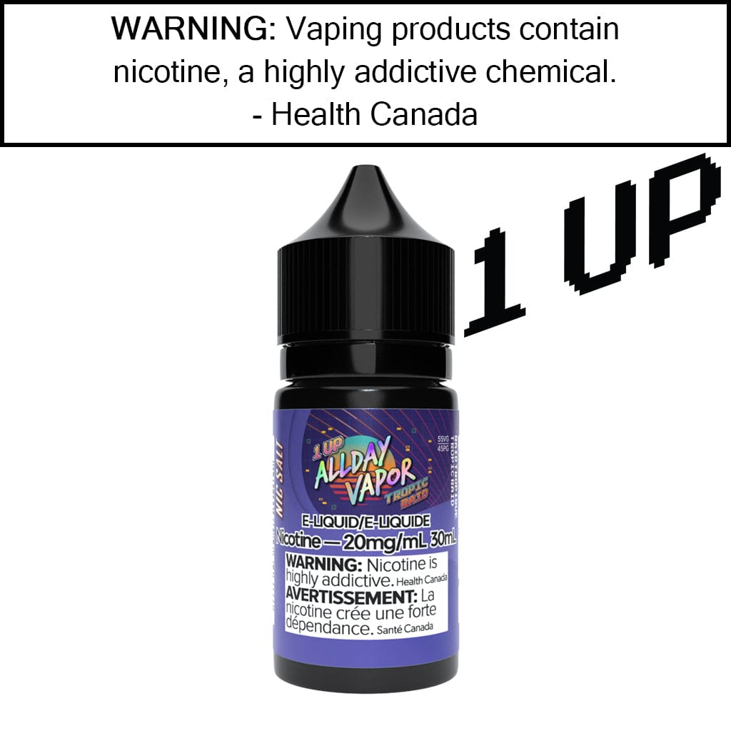 ALLDAY VAPOR NIC SALT 30ML TROPIC RAID / 10MG Salt Based E-Liquids