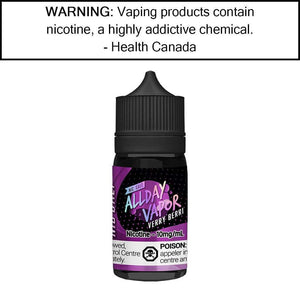 ALLDAY VAPOR NIC SALT 30ML VERRY BERRI / 10MG Salt Based E-Liquids
