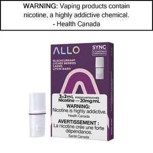 Allo Sync Pod Pack Blackcurrant Lychee Berries / 20mg/mL Pre-Filled Pods
