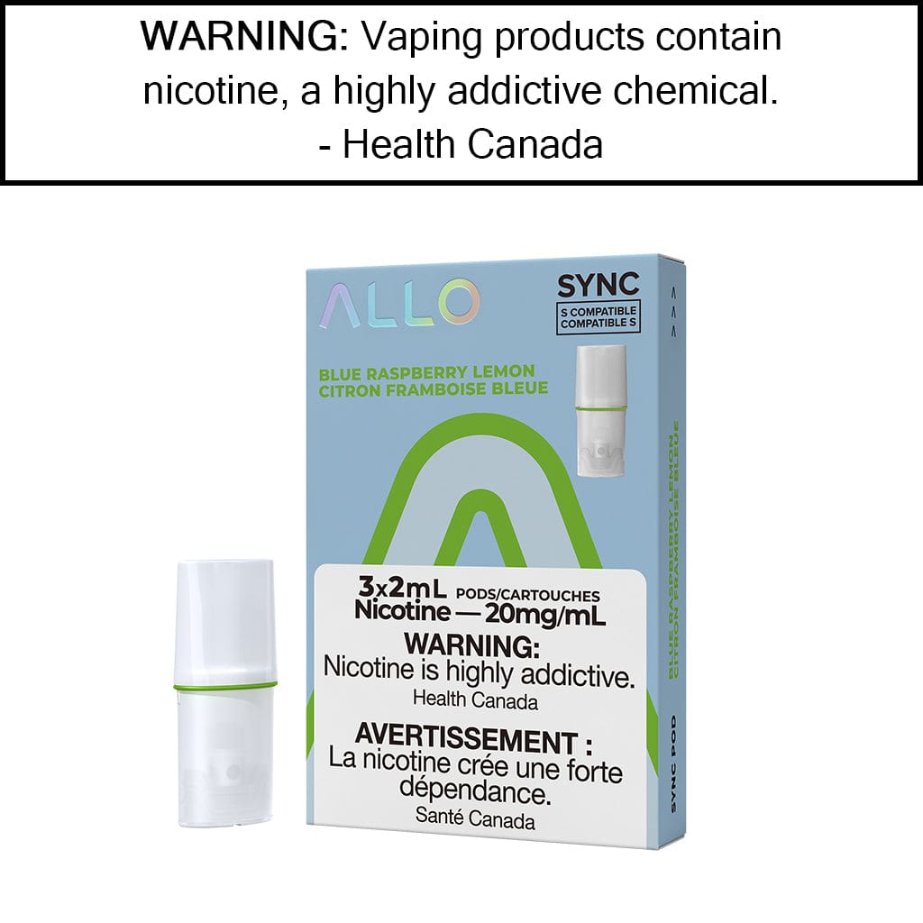 Allo Sync Pod Pack Blue Raspberry Lemon / 20mg/mL Pre-Filled Pods