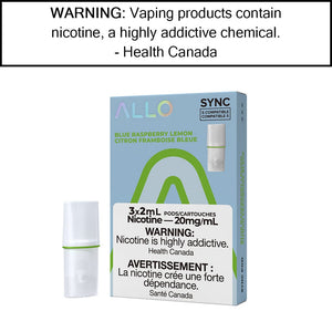 Allo Sync Pod Pack Blue Raspberry Lemon / 20mg/mL Pre-Filled Pods