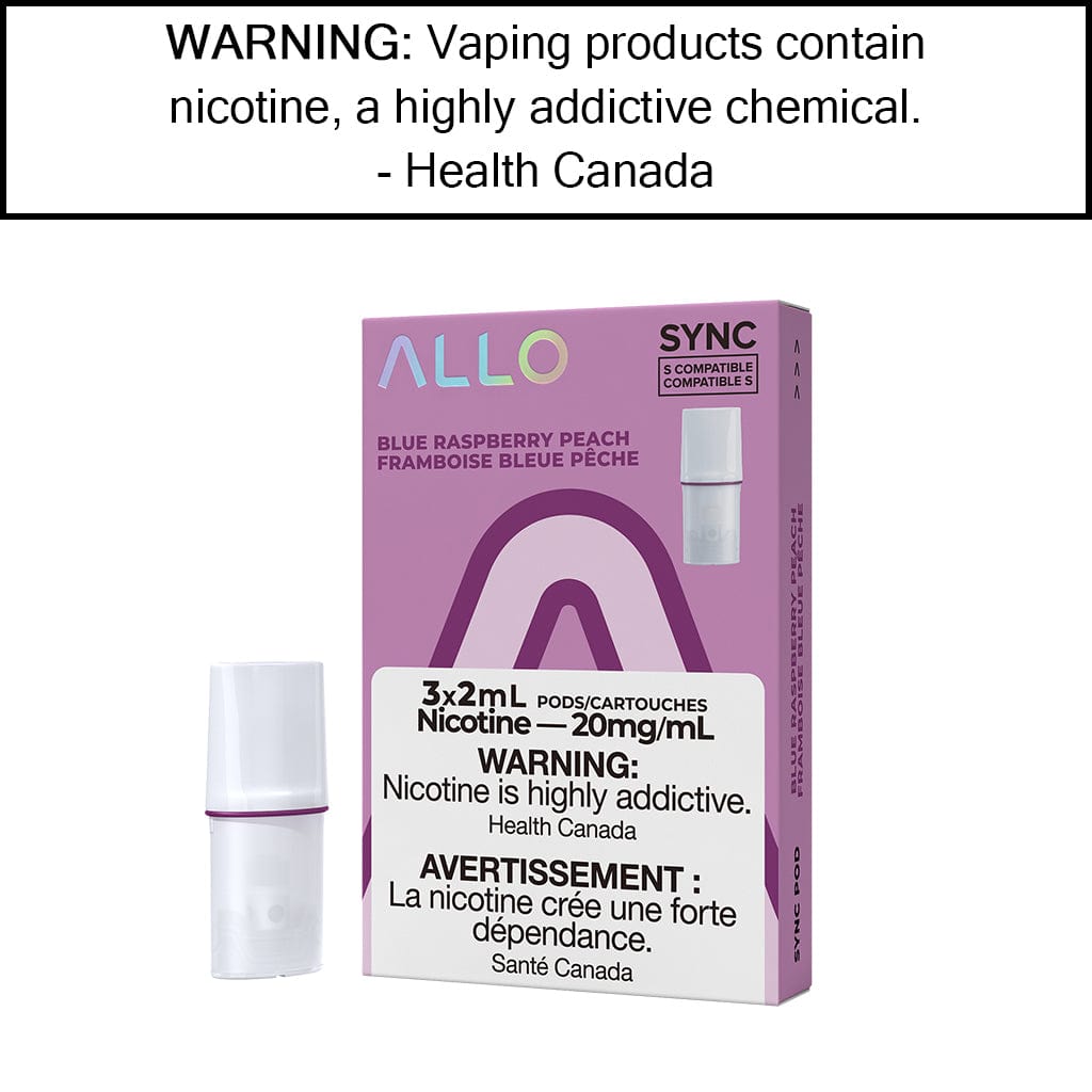 Allo Sync Pod Pack Blue Raspberry Peach / 20mg/mL Pre-Filled Pods