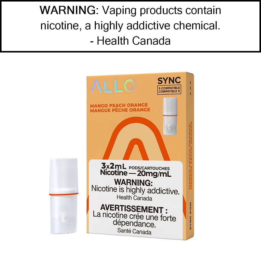 Allo Sync Pod Pack Mango Peach Orange / 20mg/mL Pre-Filled Pods