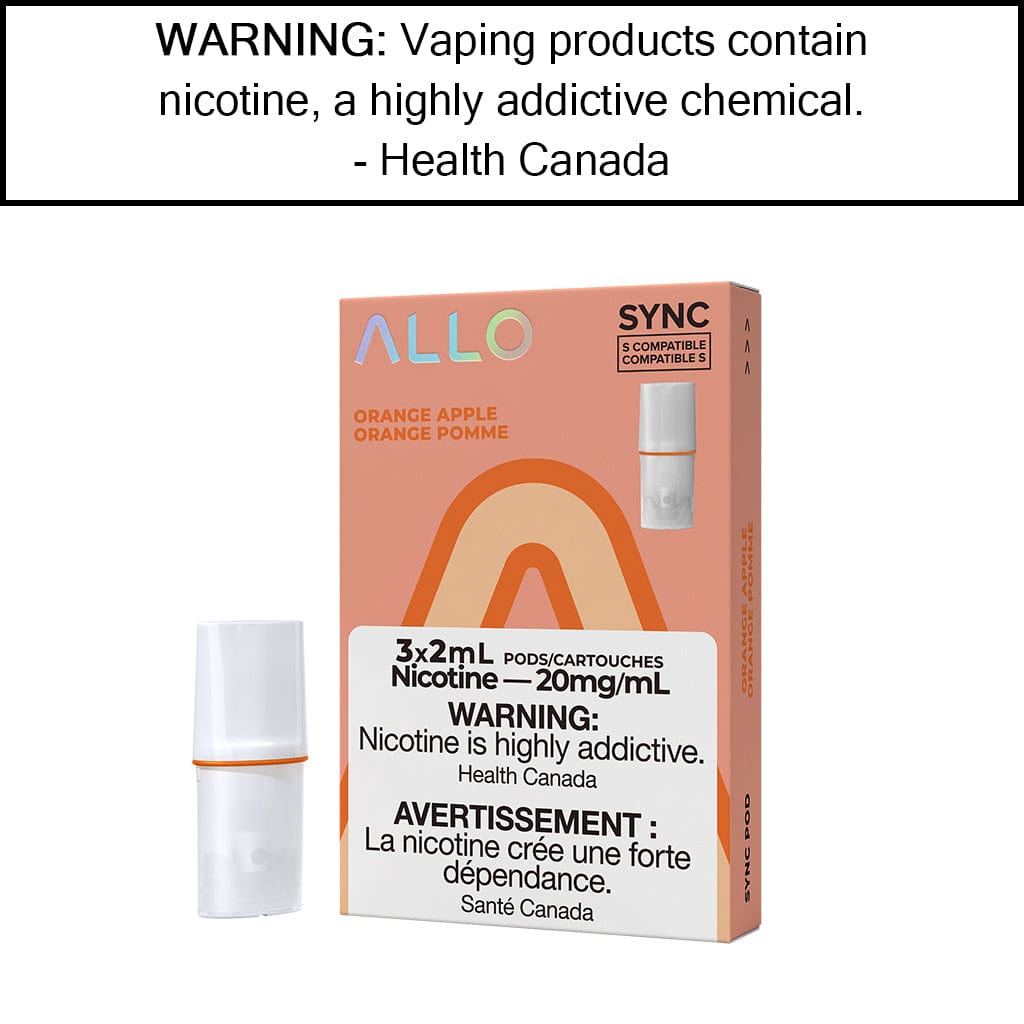 Allo Sync Pod Pack Orange Apple / 20mg/mL Pre-Filled Pods