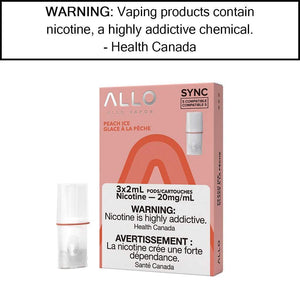 Allo Sync Pod Pack Peach Ice / 20mg/mL Pre-Filled Pods