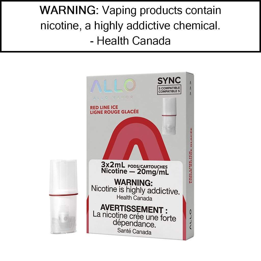Allo Sync Pod Pack Red Line Ice / 20mg/mL Pre-Filled Pods