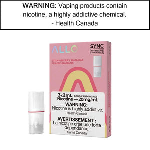 Allo Sync Pod Pack Strawberry Banana / 20mg/mL Pre-Filled Pods