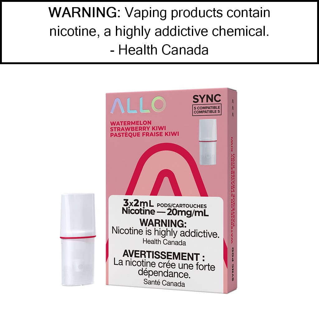 Allo Sync Pod Pack Watermelon Strawberry Kiwi / 20mg/mL Pre-Filled Pods