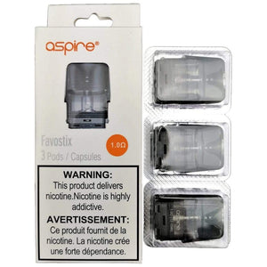 Aspire Favostix Replacement Pods (CRC) 1.0ohm Replacement Pods