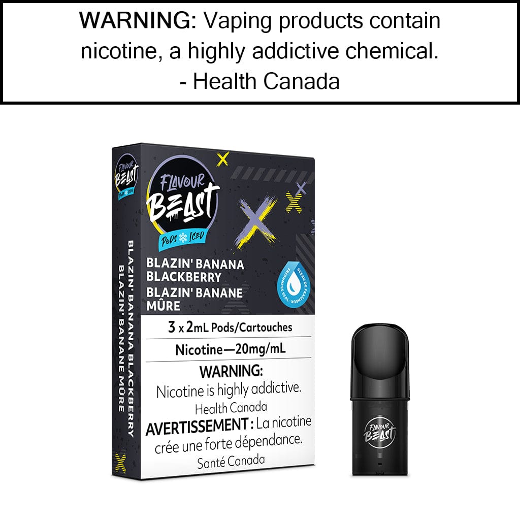 Flavour Beast Pod Pack Blazin' Banana Blackberry / 20mg/mL Pre-Filled Pods