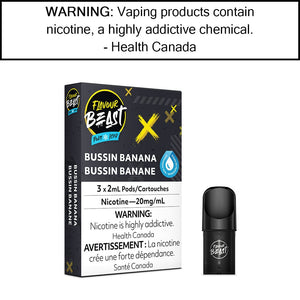Flavour Beast Pod Pack Bussin' Banana / 20mg/mL Pre-Filled Pods