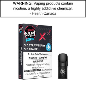 Flavour Beast Pod Pack Sic Strawberry / 20mg/mL Pre-Filled Pods