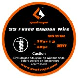 Geek Vape Clapton SS316 Wire (28GA*2/Paralleled + 30GA) Wire