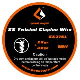Geek Vape Clapton SS316 Wire (28GA*2 Twisted + 30GA) Wire
