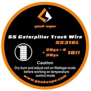Geek Vape Clapton SS316 Wire Caterpillar Track SS316 wire (28ga*4+30ga) Wire
