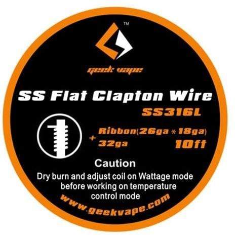 Geek Vape Clapton SS316 Wire Flat Clapton wire (Ribbon(26ga*18ga)+32ga) Wire