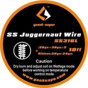 Geek Vape Clapton SS316 Wire Juggernaut wire {(28ga+38ga)*2+Ribbon(38ga*24ga) Wire