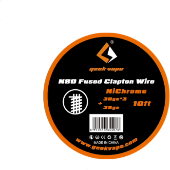 Geekvape | N80 Fused Clapton - Wire | Rebuildables | All Day Vapes