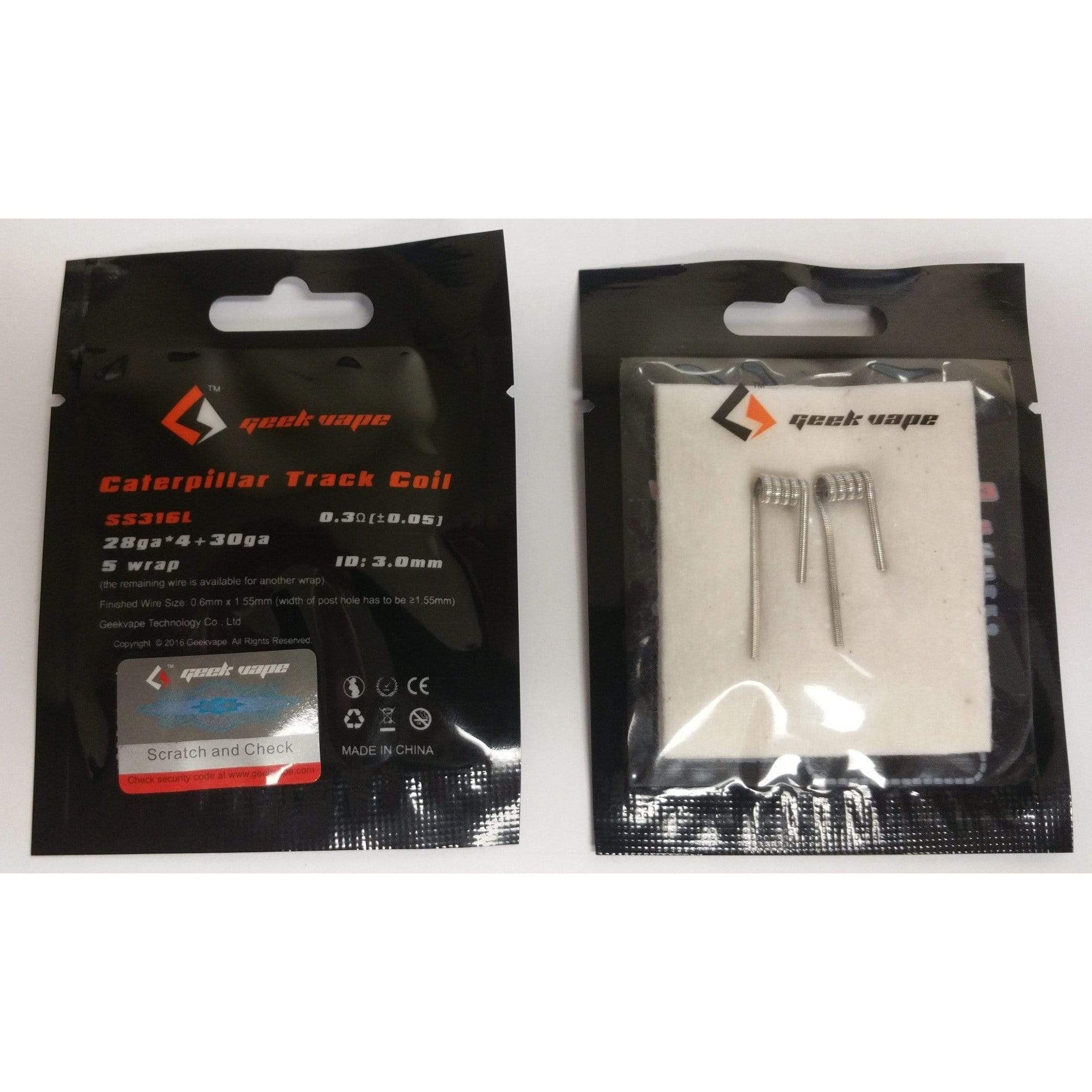 Geekvape Premade Coils Staggered Fused Clapton SS316L(26ga+32ga) Premade Coils