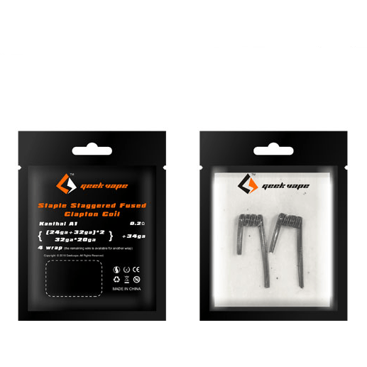 Geekvape Premade Coils Staple Staggered Fused Clapton Premade Coils