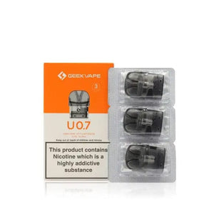 Geekvape U Replacement Pods (CRC) 0.7ohm SE Replacement Pods