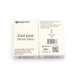 Kanger TOCC Coils - Kanger T3S/MT3S Clearomizers Replacement Coils