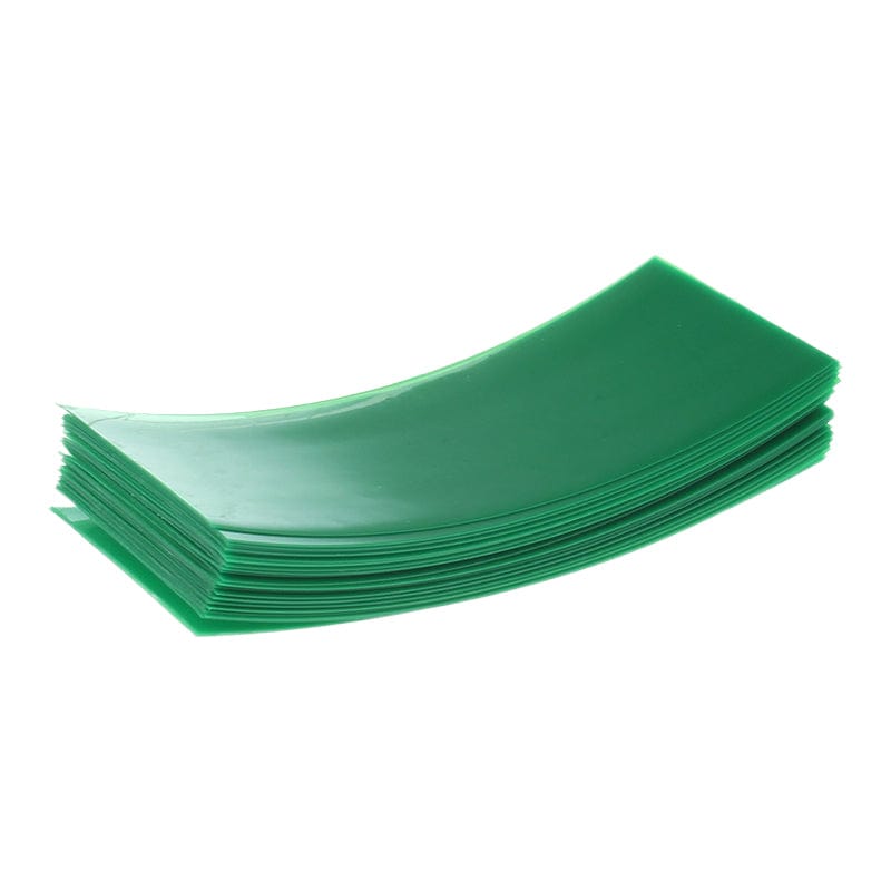 Pre-Cut Battery Heat-Shrink Wraps 18650 / Trans Green Mod Batteries