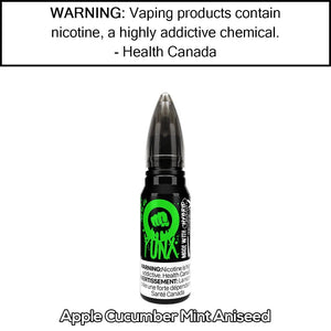 PUNX Hybrid Nicotine 30ML by Riot Squad Apple Cucumber Mint Aniseed / 5mg/mL Salt Based E-Liquids