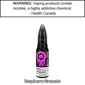 PUNX Hybrid Nicotine 30ML by Riot Squad Raspberry Grenade / 5mg/mL Salt Based E-Liquids
