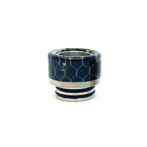 Resin + 303 Stainless Steel Hybrid 810 Drip Tip Short Black Drip Tips
