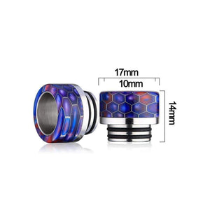 Resin + 303 Stainless Steel Hybrid 810 Drip Tip Short Drip Tips