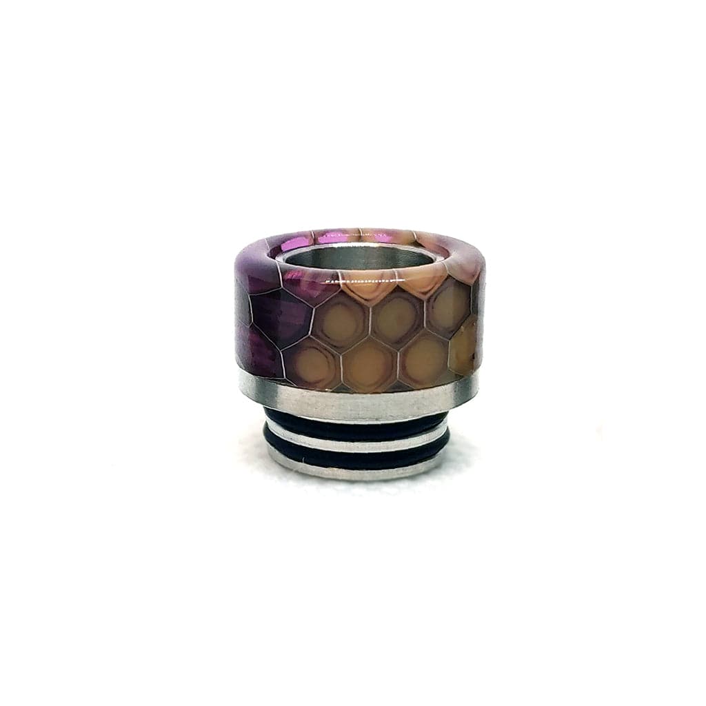 Resin + 303 Stainless Steel Hybrid 810 Drip Tip Short Purple Mix Drip Tips