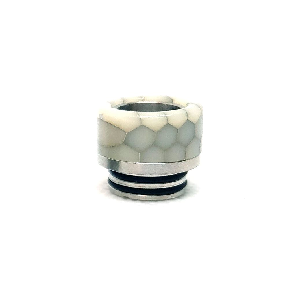 Resin + 303 Stainless Steel Hybrid 810 Drip Tip Short White Drip Tips