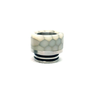Resin + 303 Stainless Steel Hybrid 810 Drip Tip Short White Drip Tips
