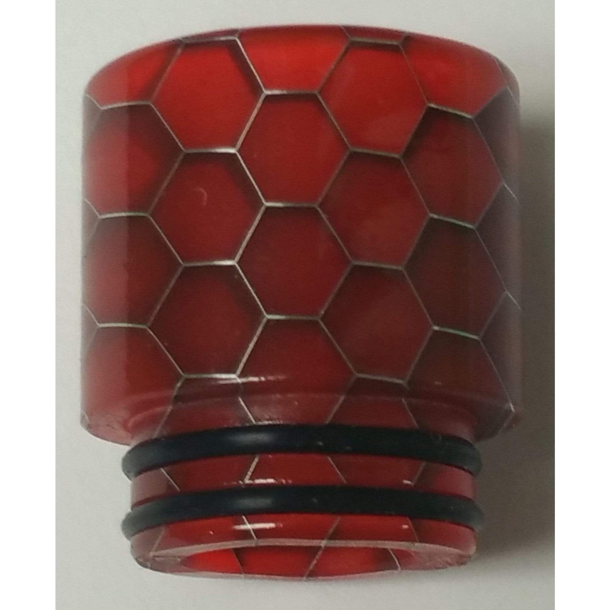 Resin Hive 810 Drip Tip Short Red Drip Tips