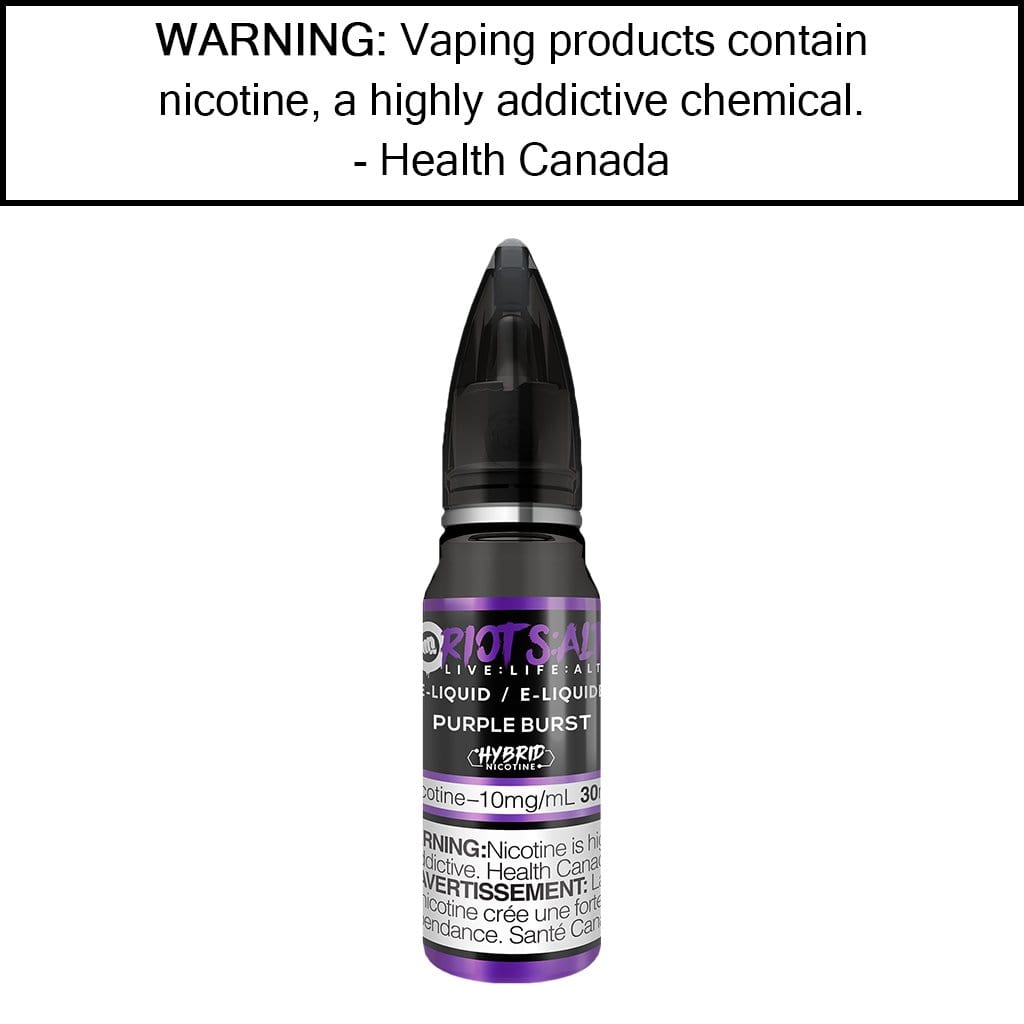 RIOT S:ALT 30ML by Riot Squad Purple Burst / 10mg/mL Salt Based E-Liquids