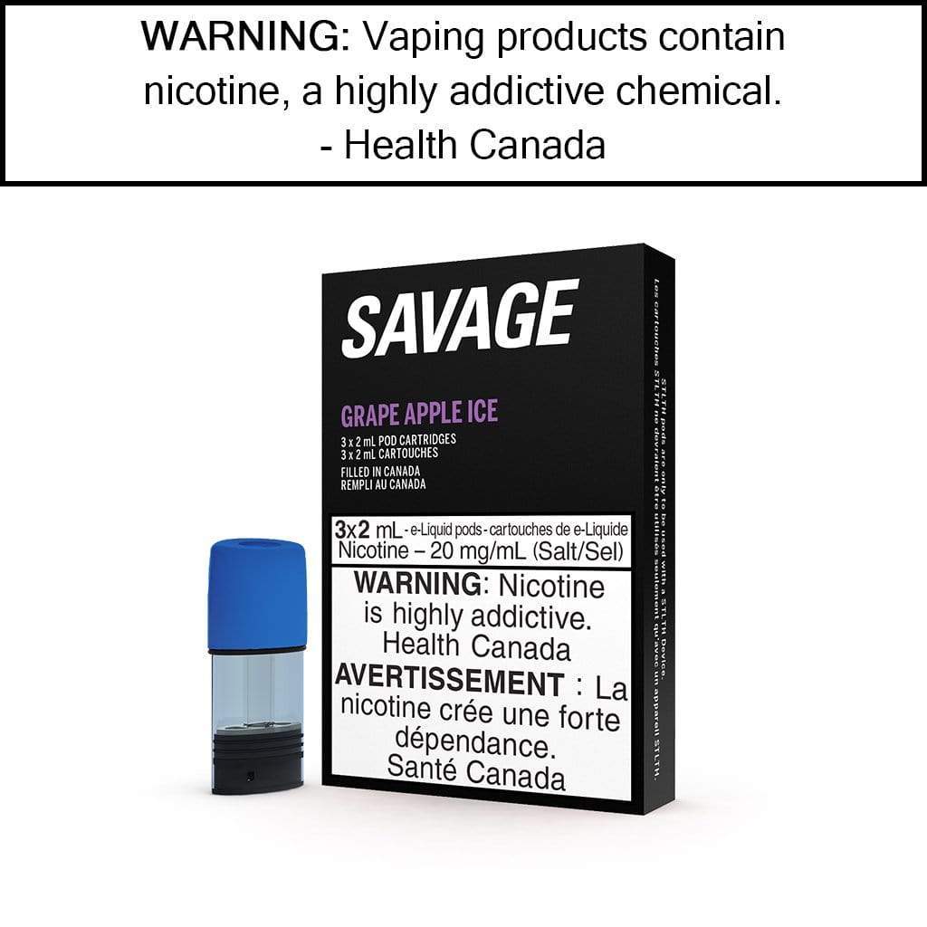 Savage - STLTH Pods Grape Apple Ice / 20mg/mL Pre-Filled Pods