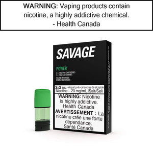 Savage - STLTH Pods Power / 20mg/mL Pre-Filled Pods