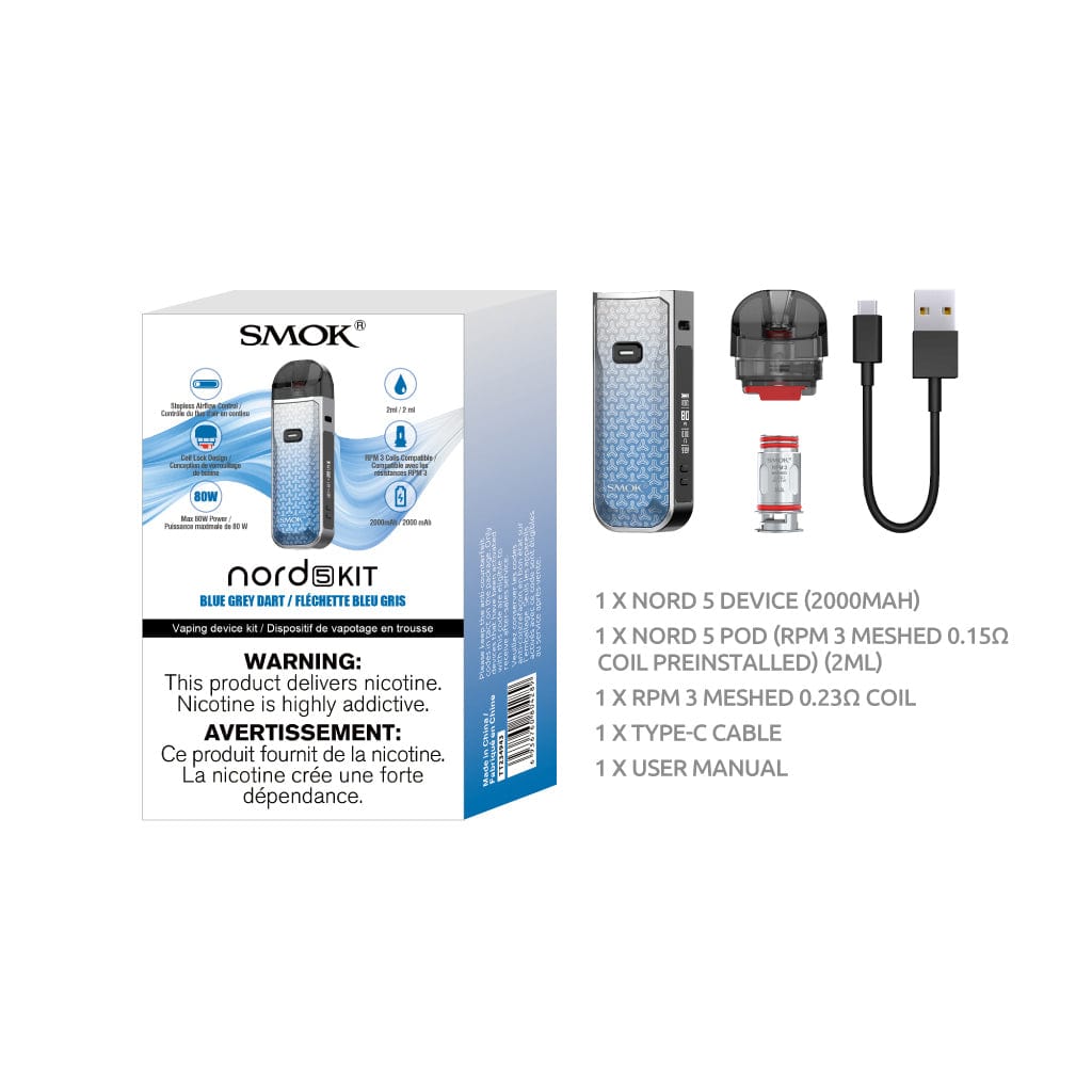 SMOK | Nord 5 Kit (2mL CRC) - Pod Systems | Pod Kits | All Day Vapes SMOK | Nord 5 Kit (2mL CRC) - Pod Systems | Pod Kits | All Day Vapes