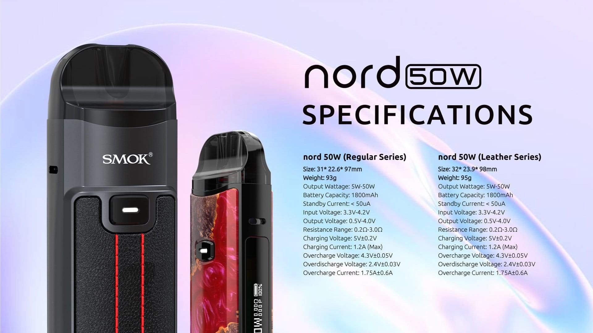 SMOK Nord 50W Pod Kit (2ML CRC) Pod Systems