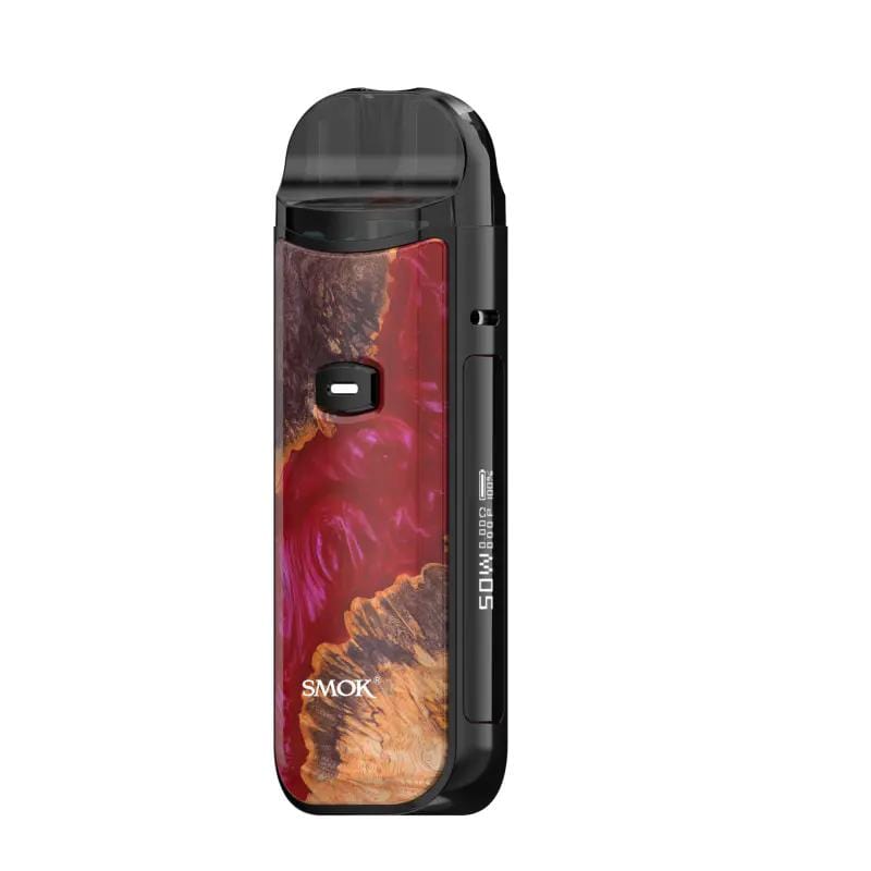 SMOK Nord 50W Pod Kit (2ML CRC) Red Stabilizing Wood Pod Systems