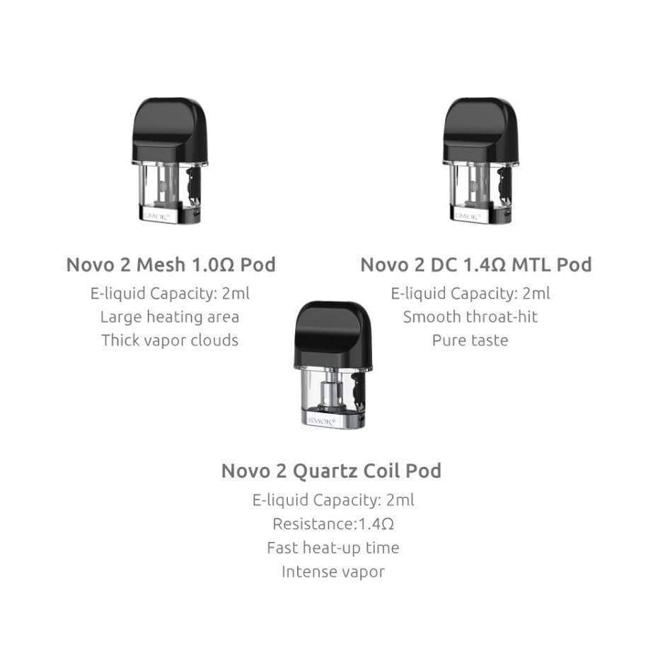 SMOK NOVO 2 Replacement Pods (CRC) Replacement Pods